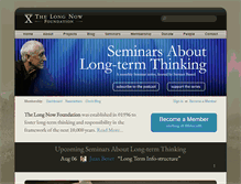 Tablet Screenshot of longnow.org